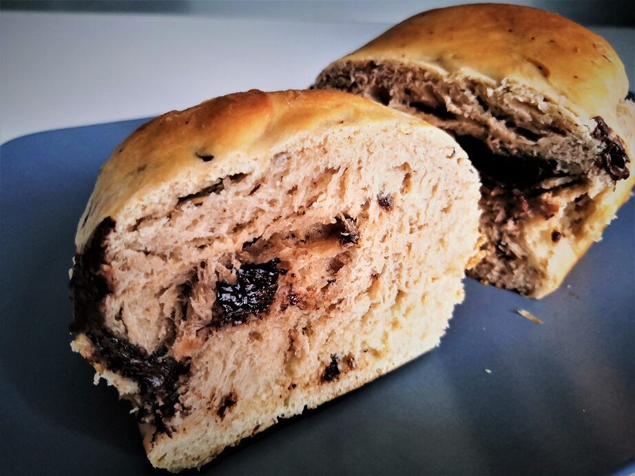 Pan brioche filante con pepite di cioccolato