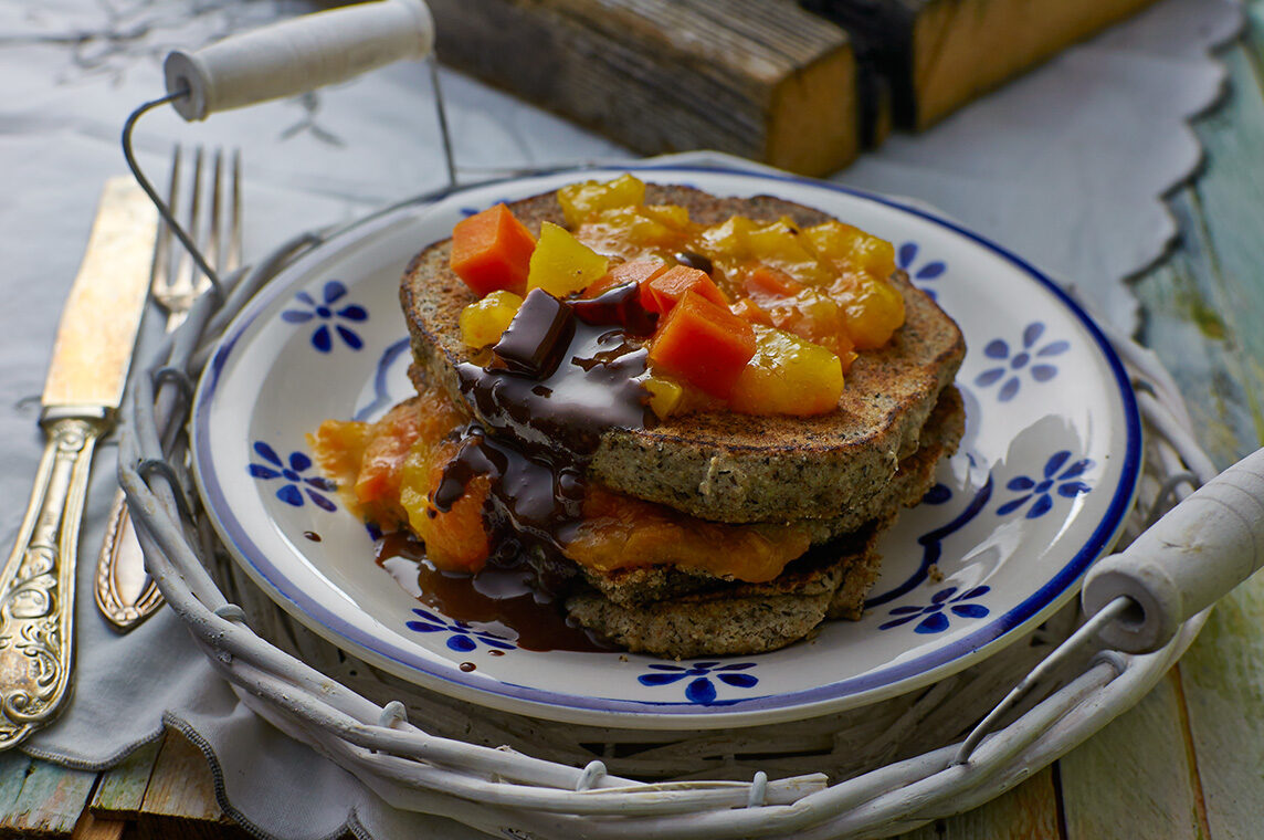 Pancake di saraceno con zucca allo zenzero