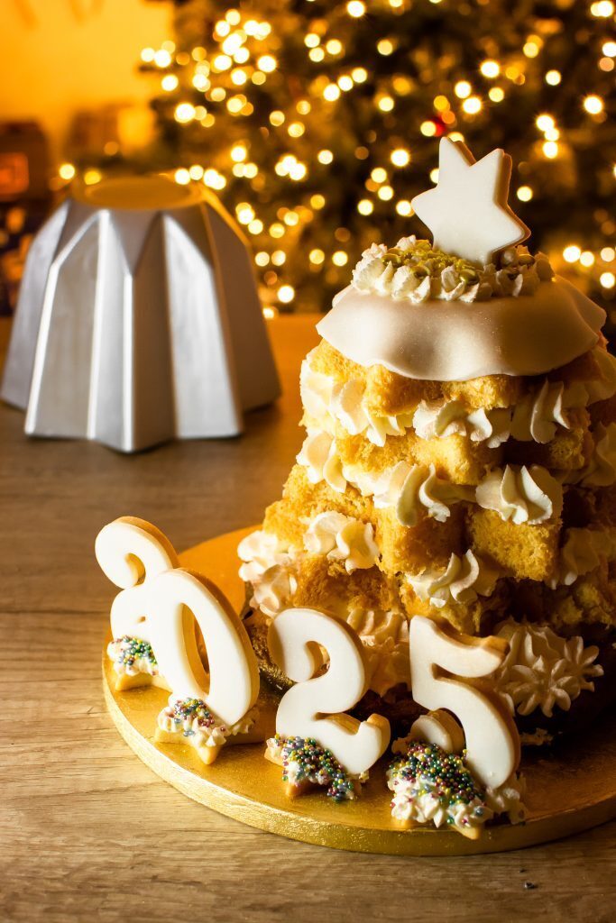 Pandoro con crema al mascarpone