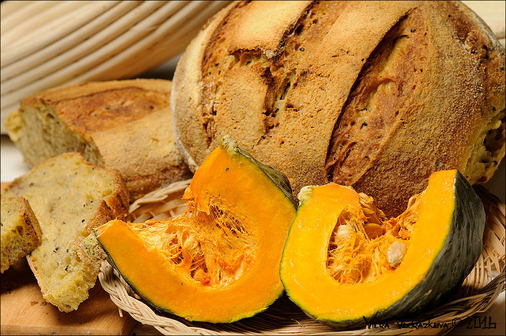 Pane al kamut e zucca