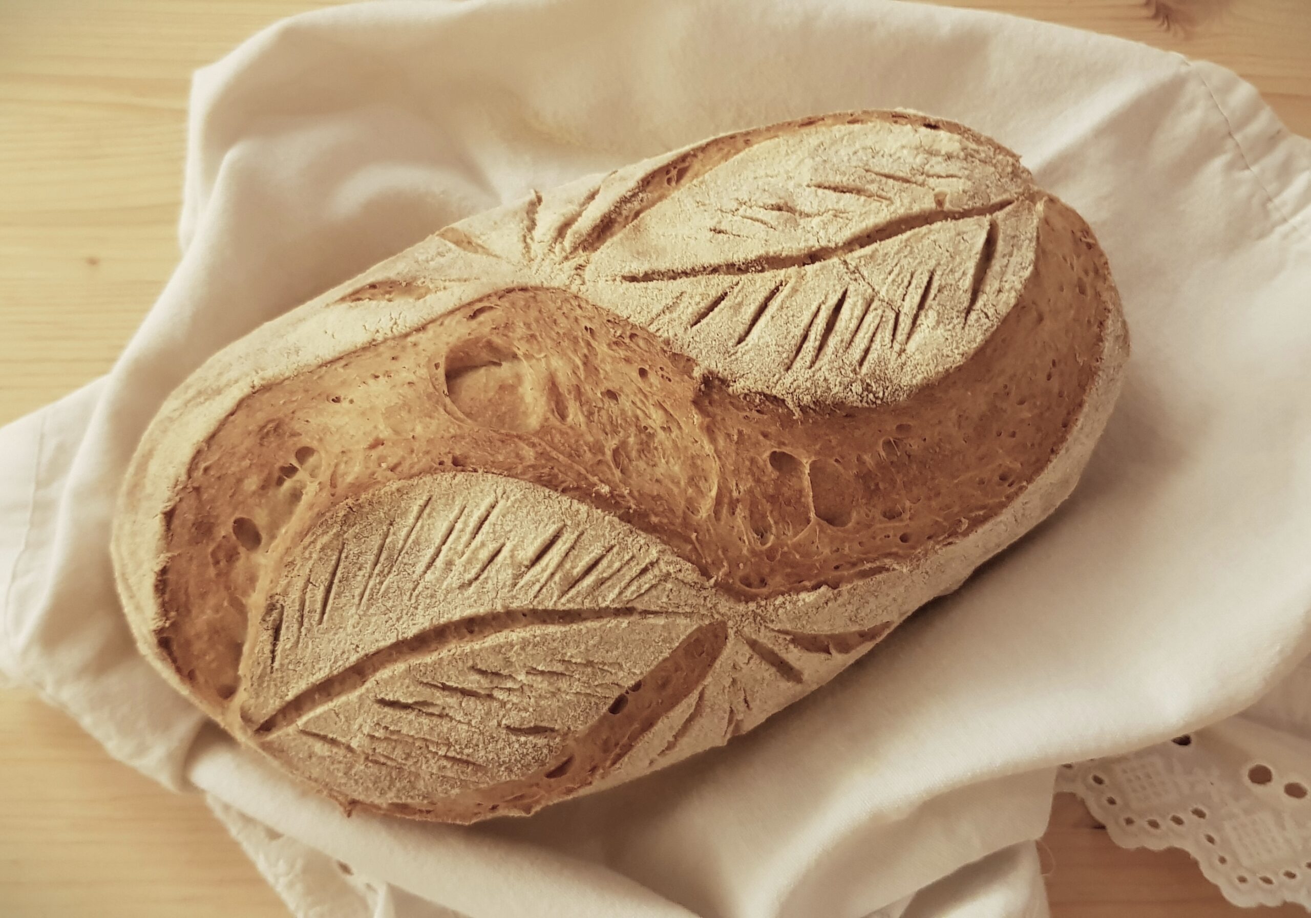 Pane con lievito madre a lievitazione notturna