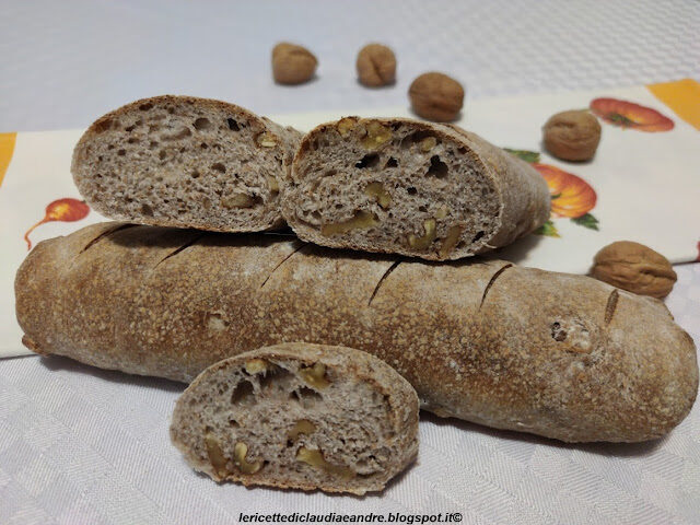 Pane integrale con noci e lievito madre