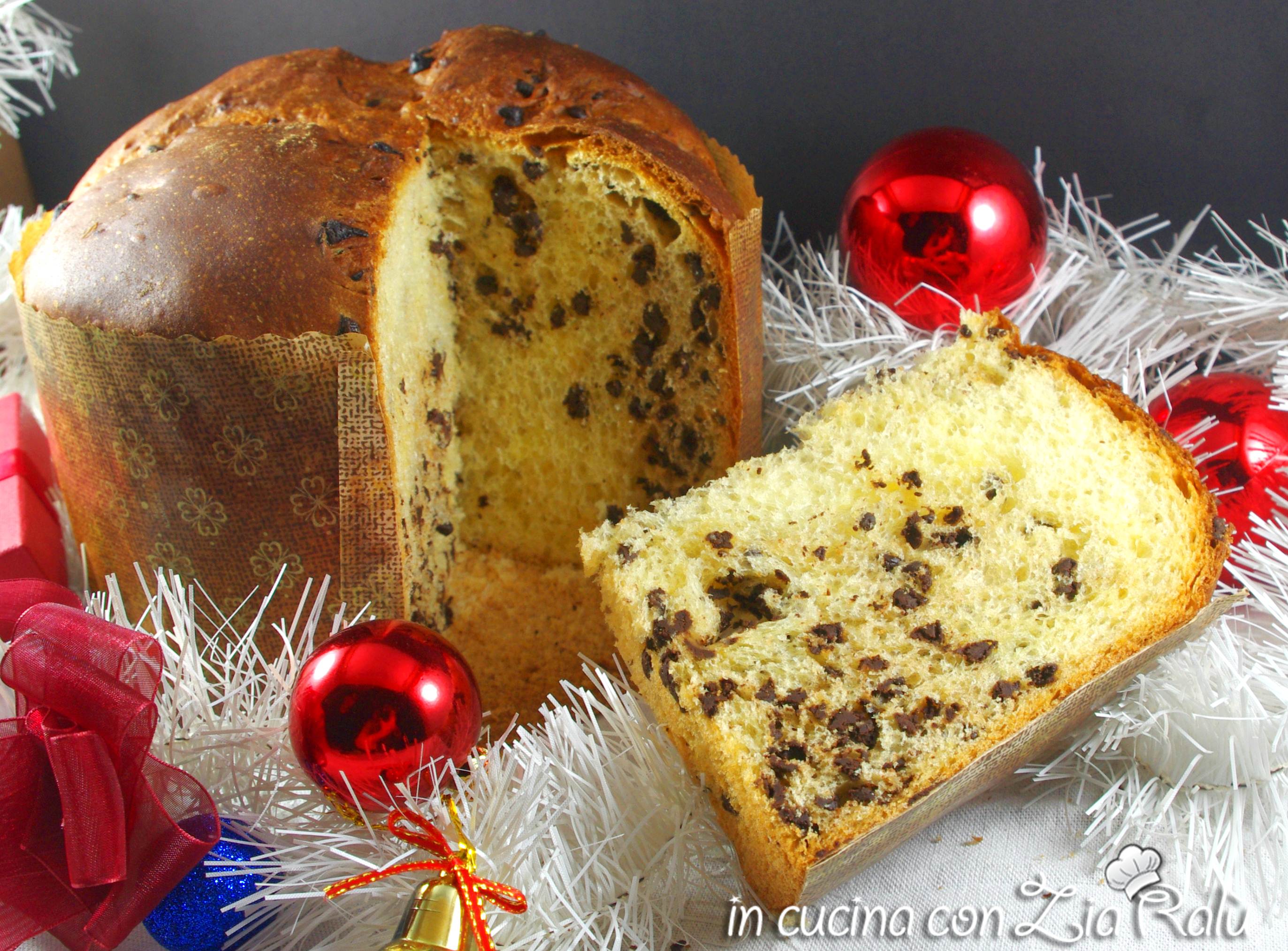 Panettone con gocce di cioccolato