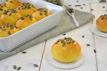 Panini soffici alla zucca