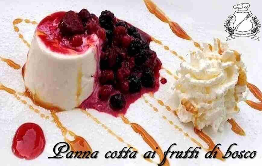 Panna cotta ai frutti di bosco