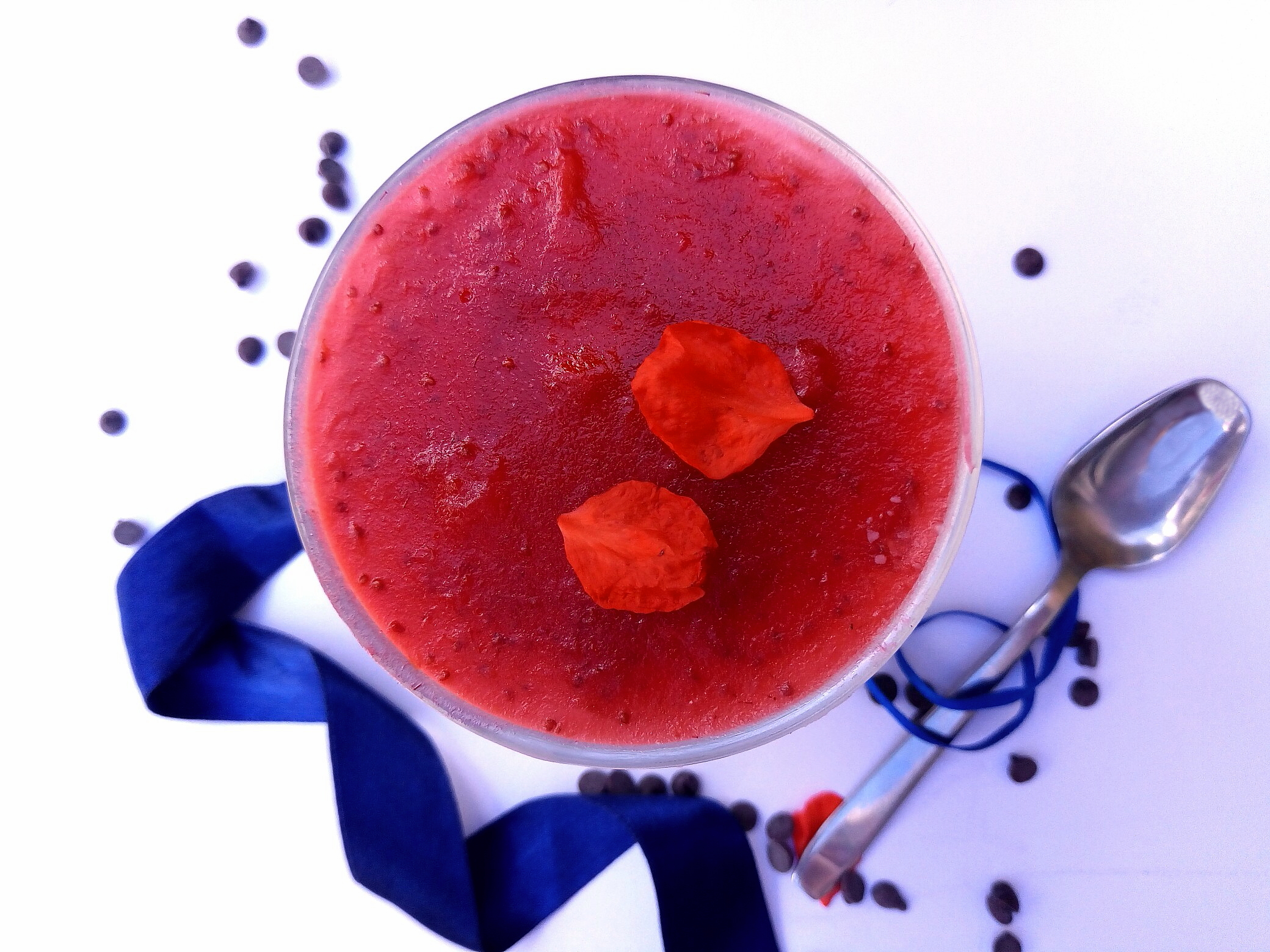 Panna cotta ai lamponi