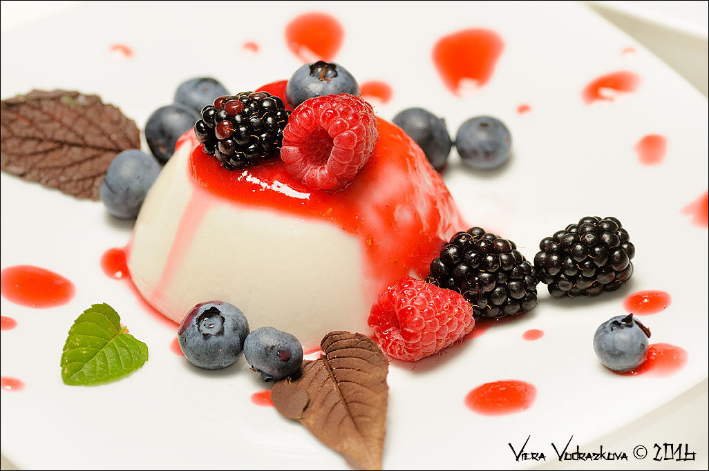 Panna cotta del sottobosco