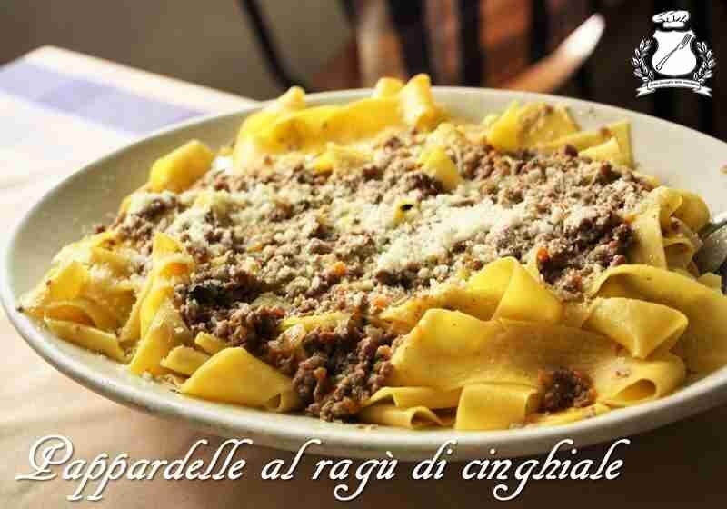 Pappardelle al ragù di cinghiale in bianco