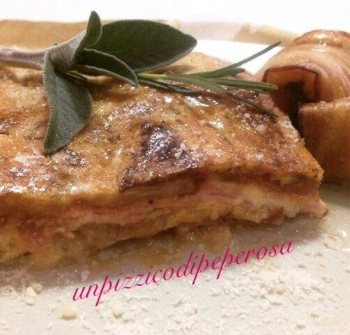 Parmigiana bianca di melanzane