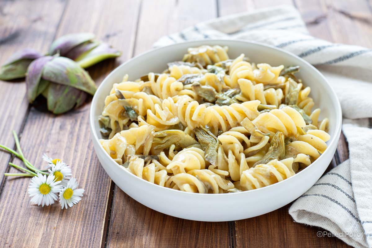 Pasta ai carciofi e mascarpone