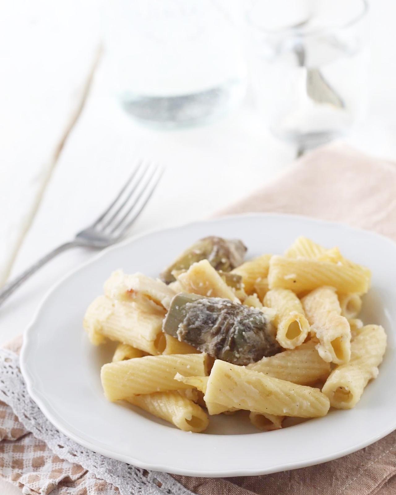 Pasta al forno con carciofi