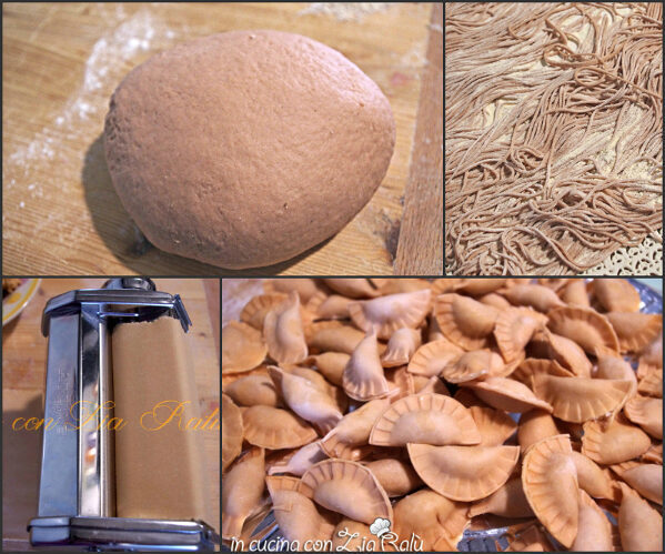 Pasta arancione fatta in casa