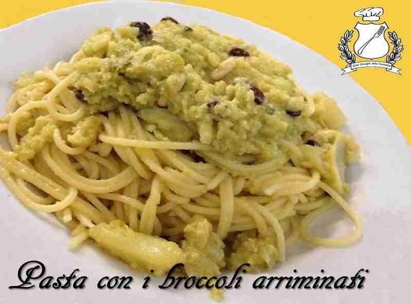 Pasta con i broccoli arriminati