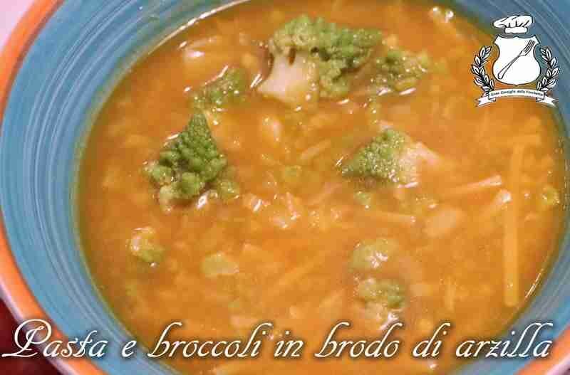 Pasta e broccoli in brodo di arzilla