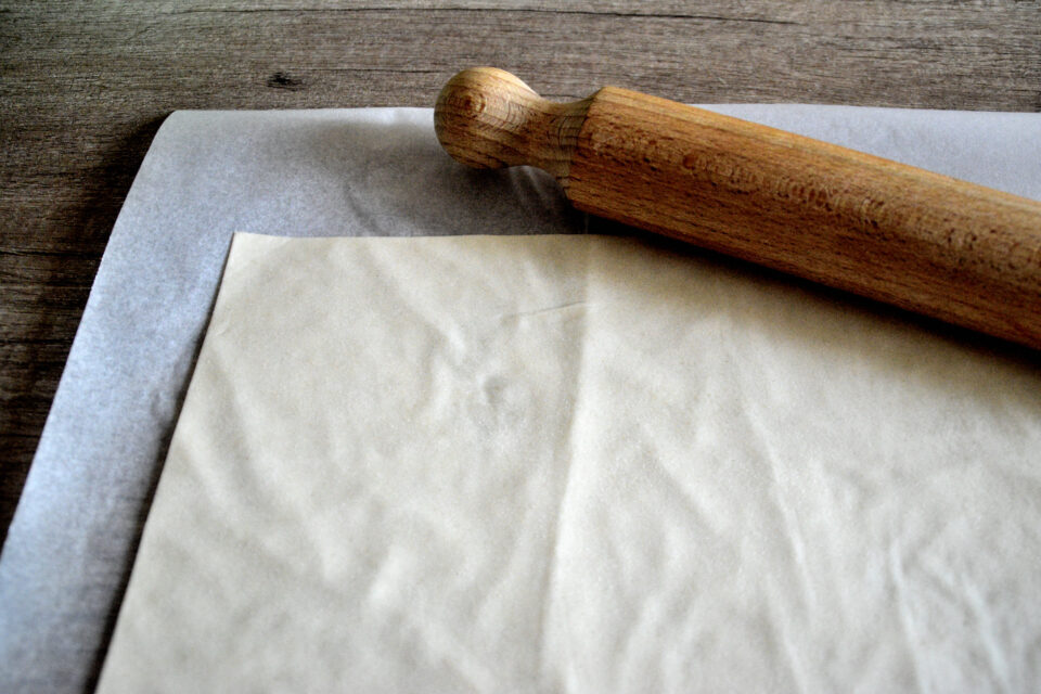 Pasta fillo ricetta fatta in casa. tutti i passaggi