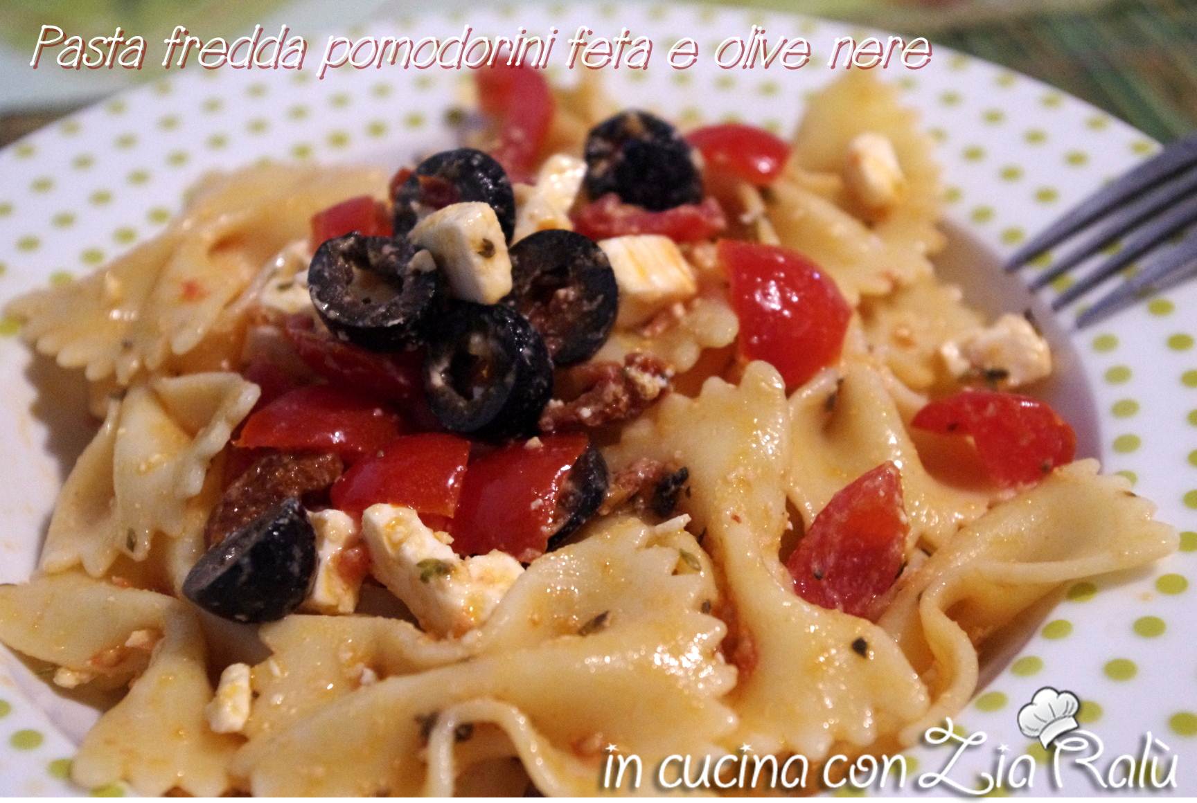 Pasta fredda alla greca… semplice veloce e profumata