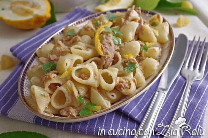Pasta fredda tonno e limone