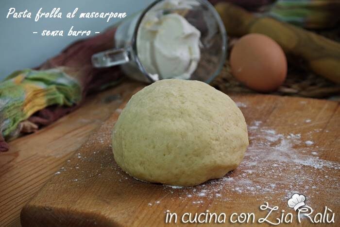 Pasta frolla al mascarpone senza burro