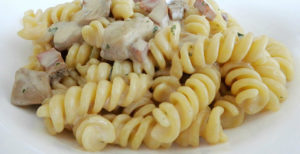 Pasta risottata porcini e speck