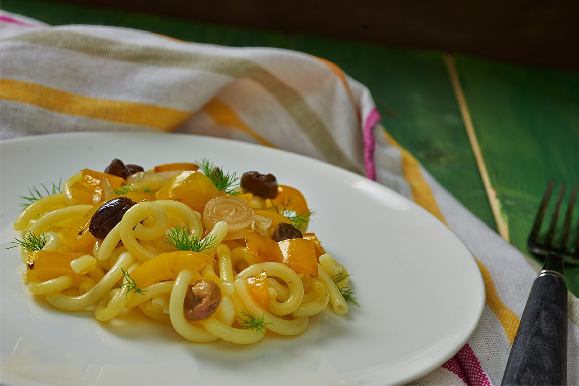 Pasta senza glutine ai peperoni
