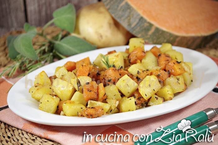Patate e zucca al forno – contorno gustoso