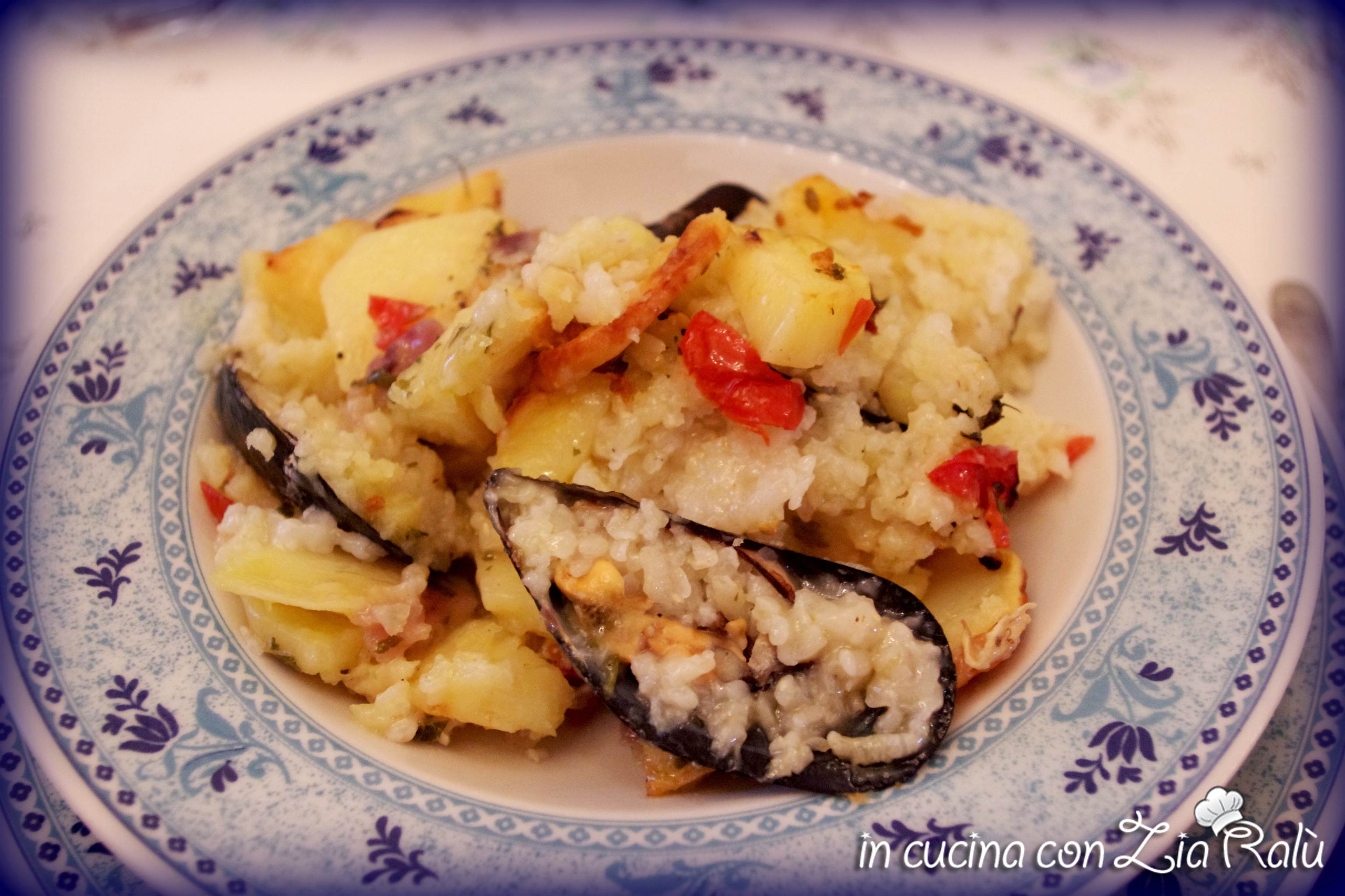 Patate riso e cozze… o meglio “tiella barese”