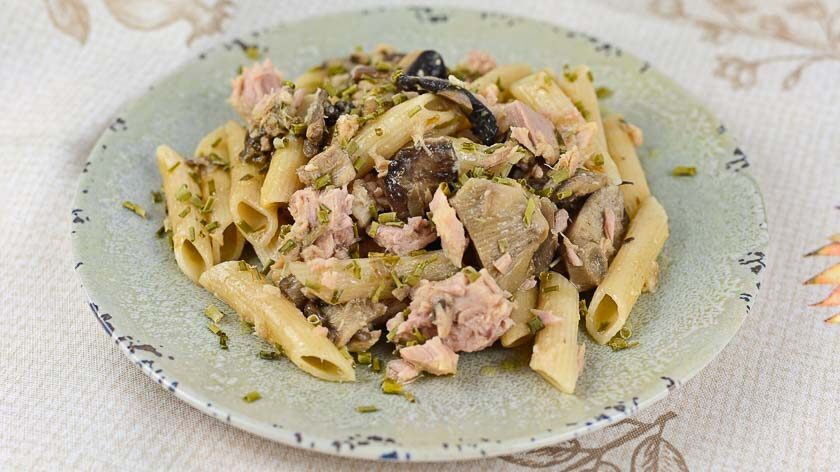 Penne rigate di farina di farro al sapore autunnale