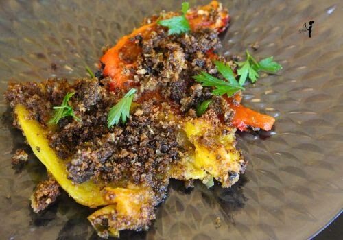 Peperoni gratinati in friggitrice ad aria al sapore di mare senza il mare!