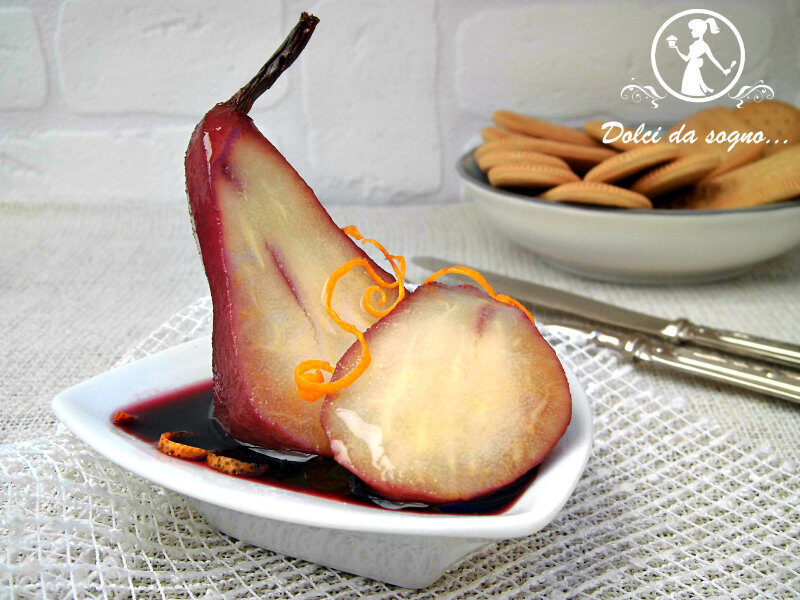 Pere al vino