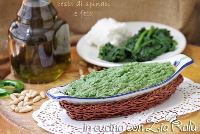Pesto agli spinaci e feta – ricetta base gustosa