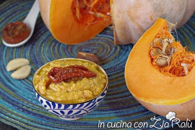 Pesto alla zucca e pomodori secchi
