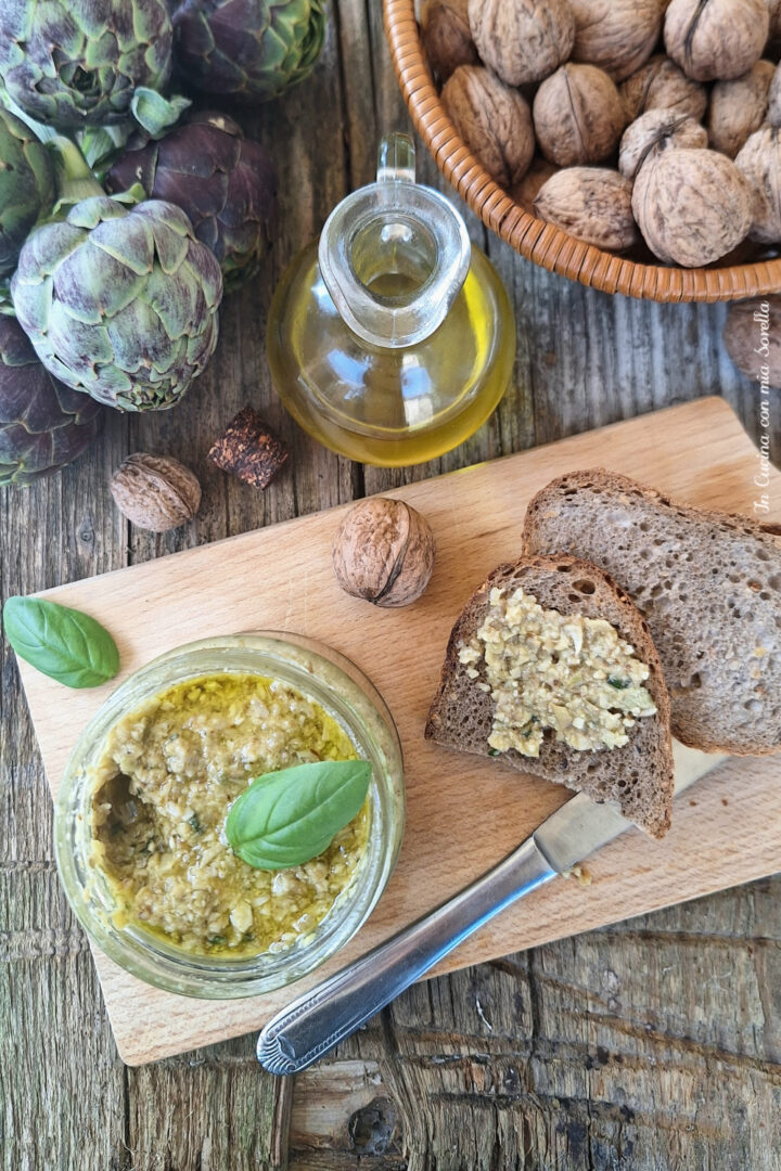 Pesto di carciofi e noci