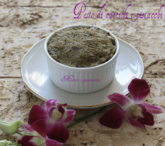 Pesto di carciofi e pistacchi