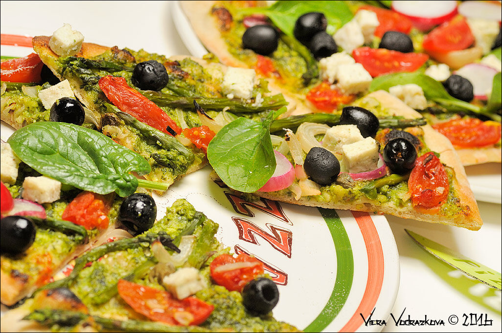 Pesto pizza