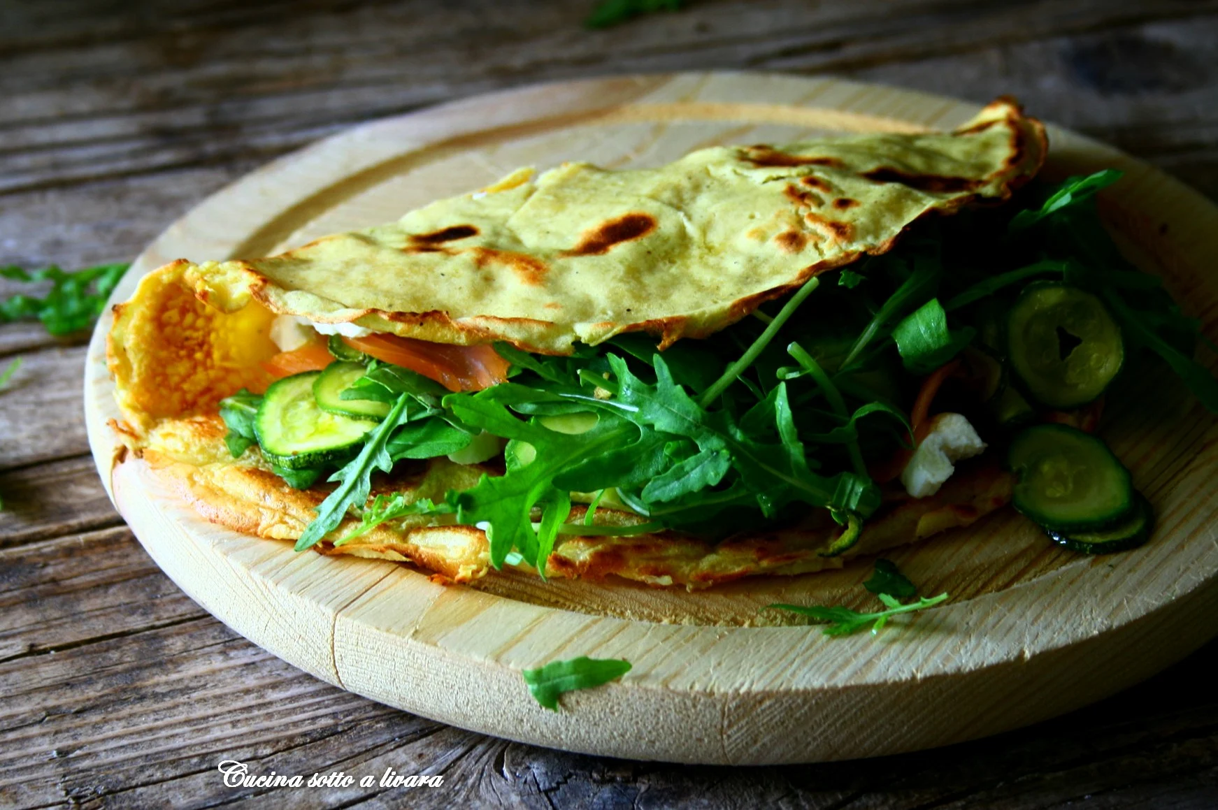 Piadina di farina di ceci