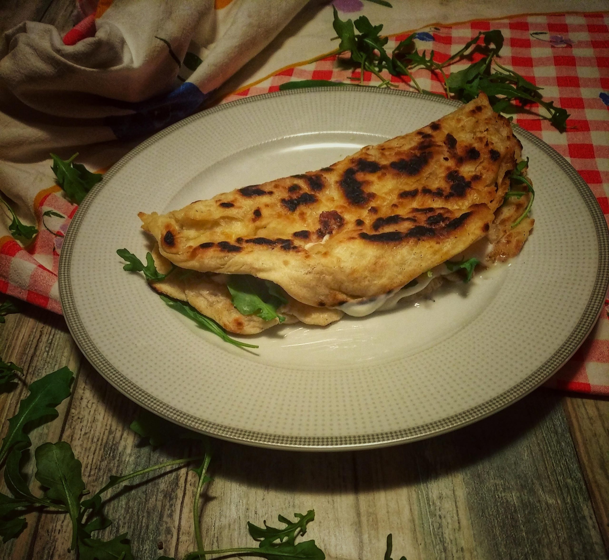 Piadina romagnola con squacquerone