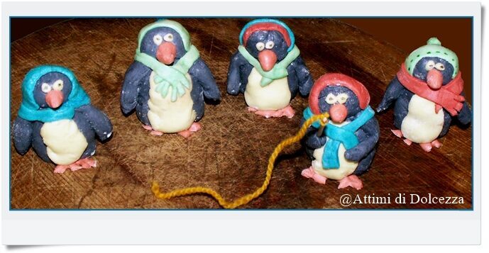Pinguini in pasta di zucchero