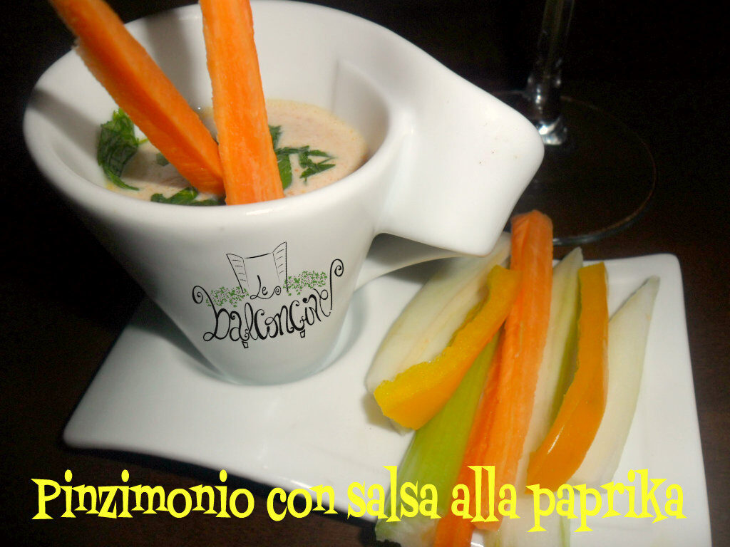 Pinzimonio con salsa alla paprika