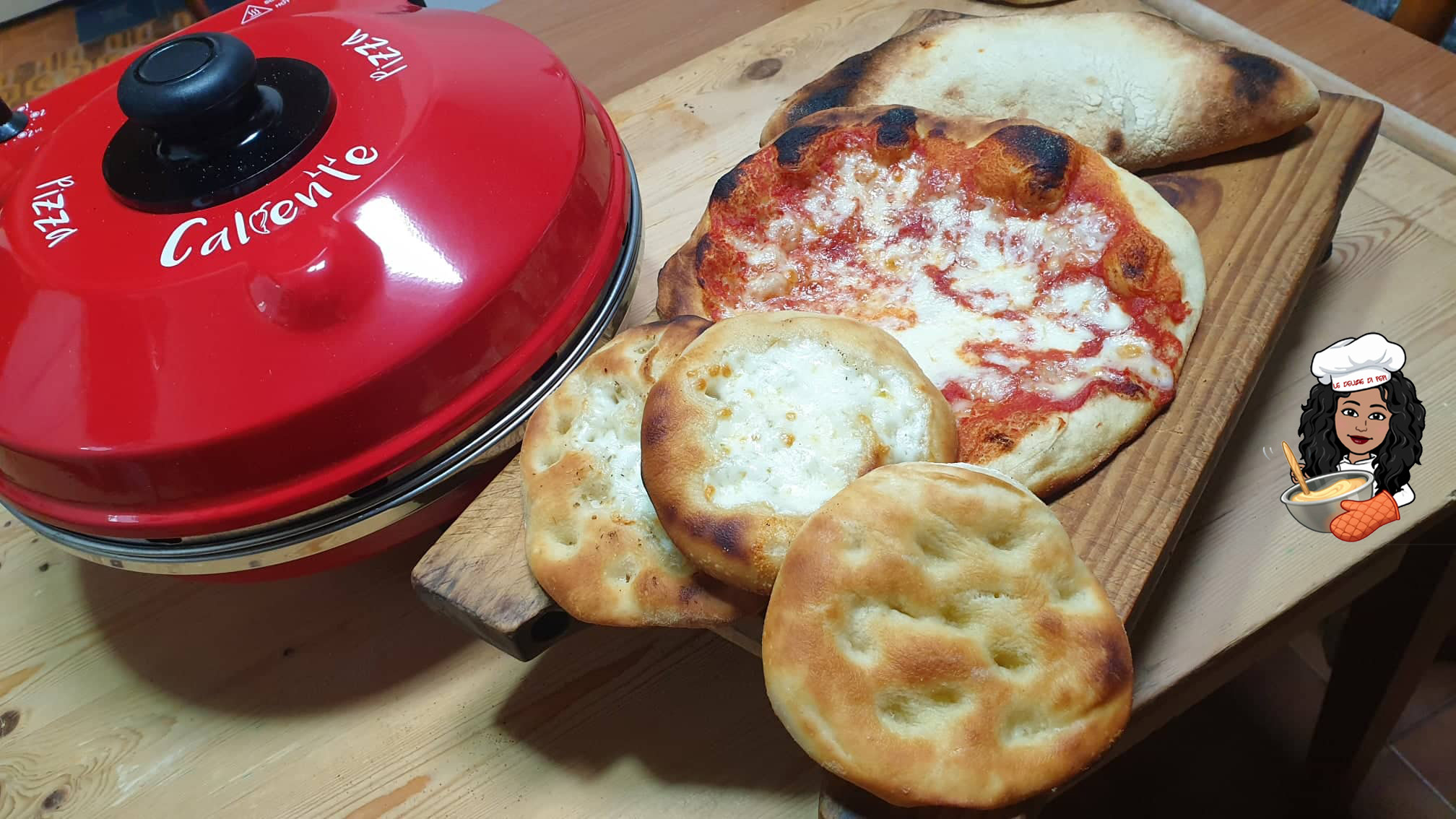 Pizza con impasto della pita greca