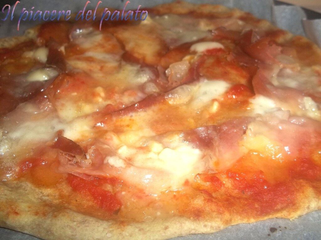 Pizza integrale senza lievito