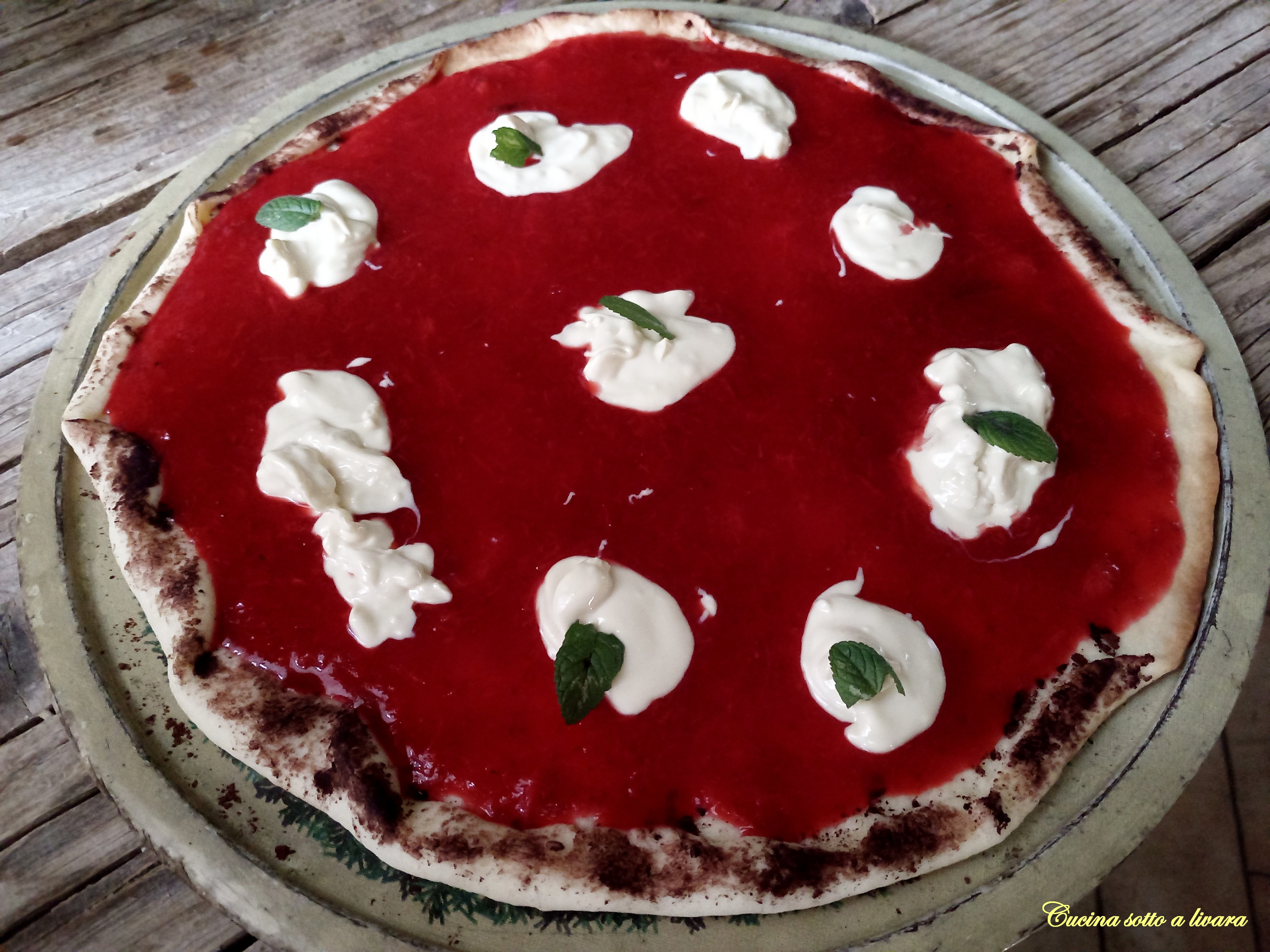 Pizza  margherita ,si ma dolce !