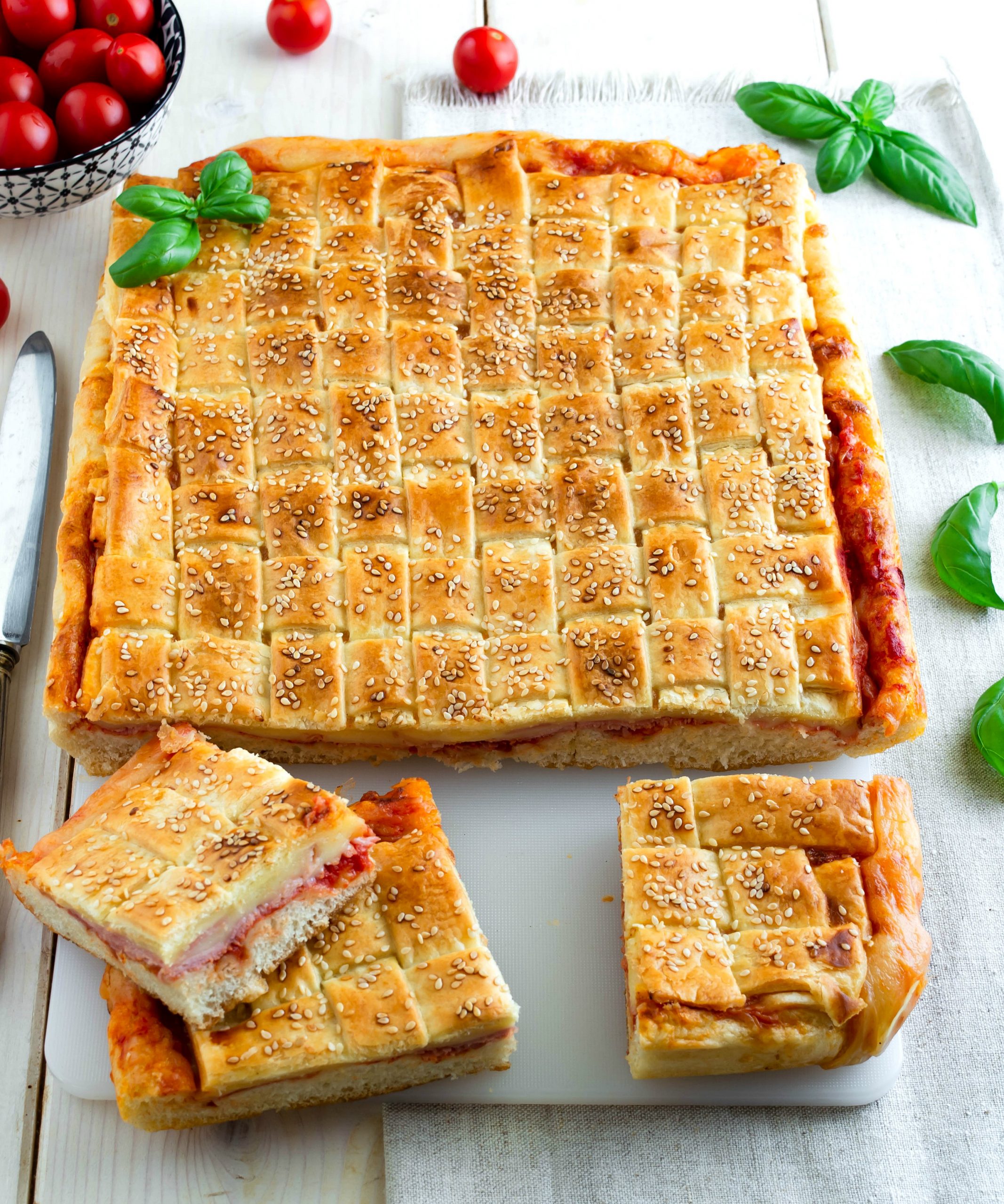 Pizza parigina intrecciata