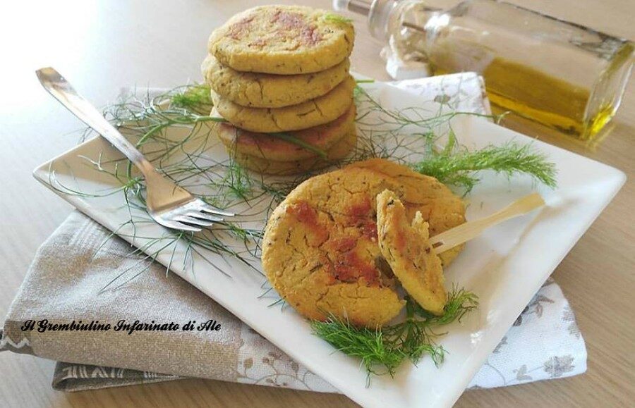 Pizzette di cicerchie e farina di ceci