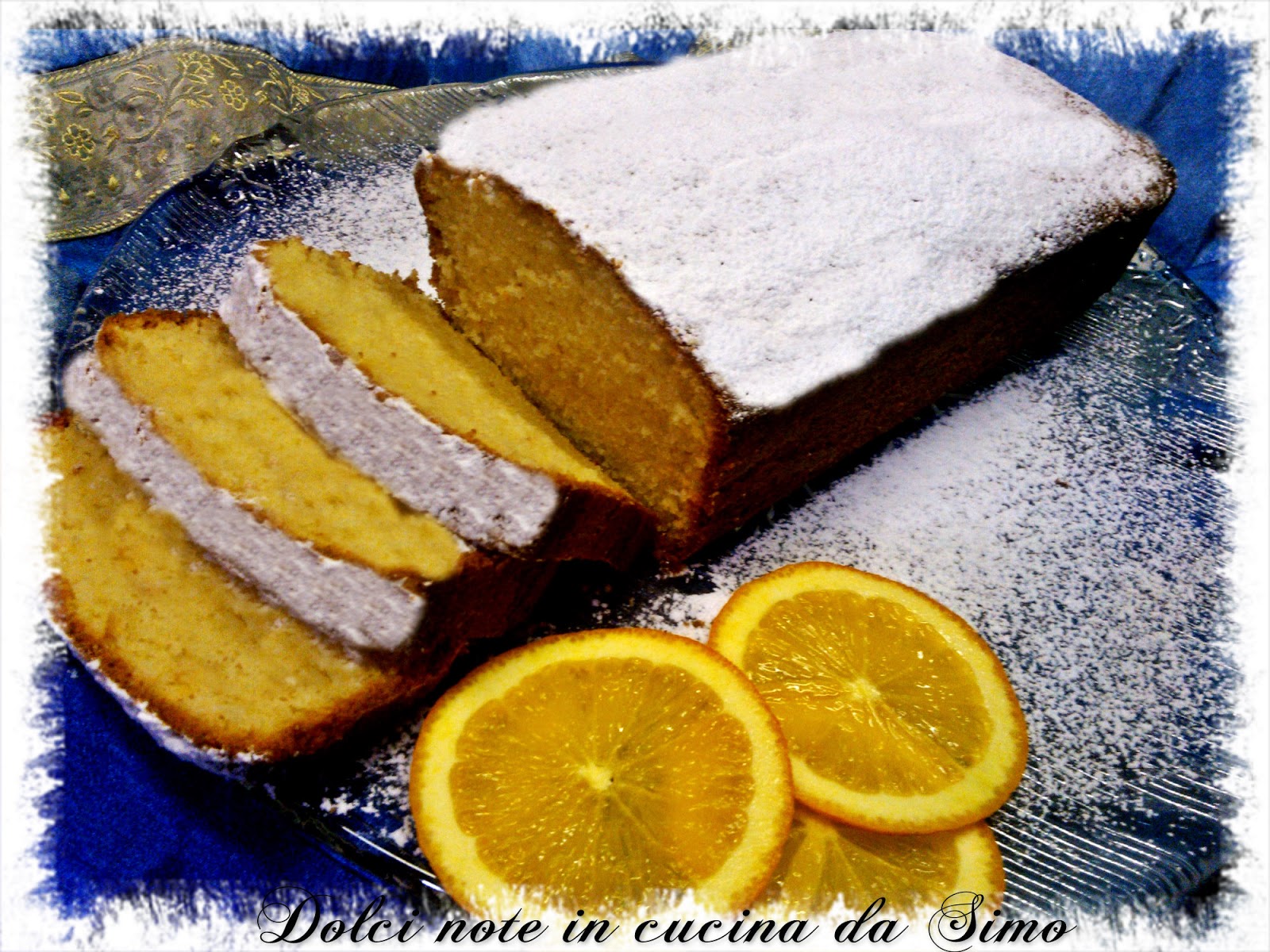Plumcake alla panna al profumo di arancia