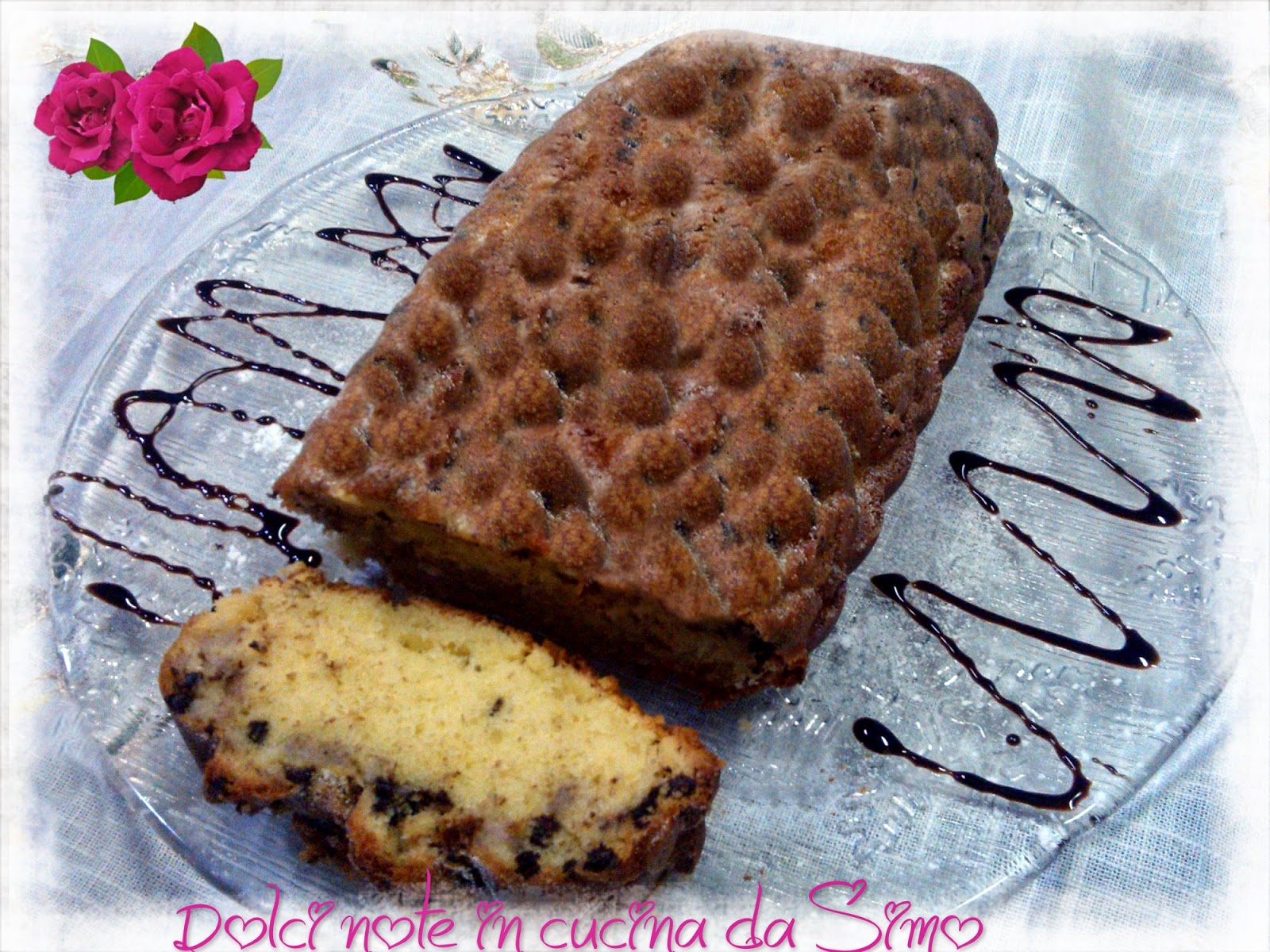 Plumcake alle banane e gocce di cioccolato