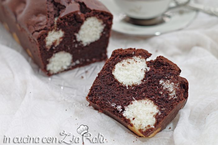 Plumcake cacao e cocco a pois