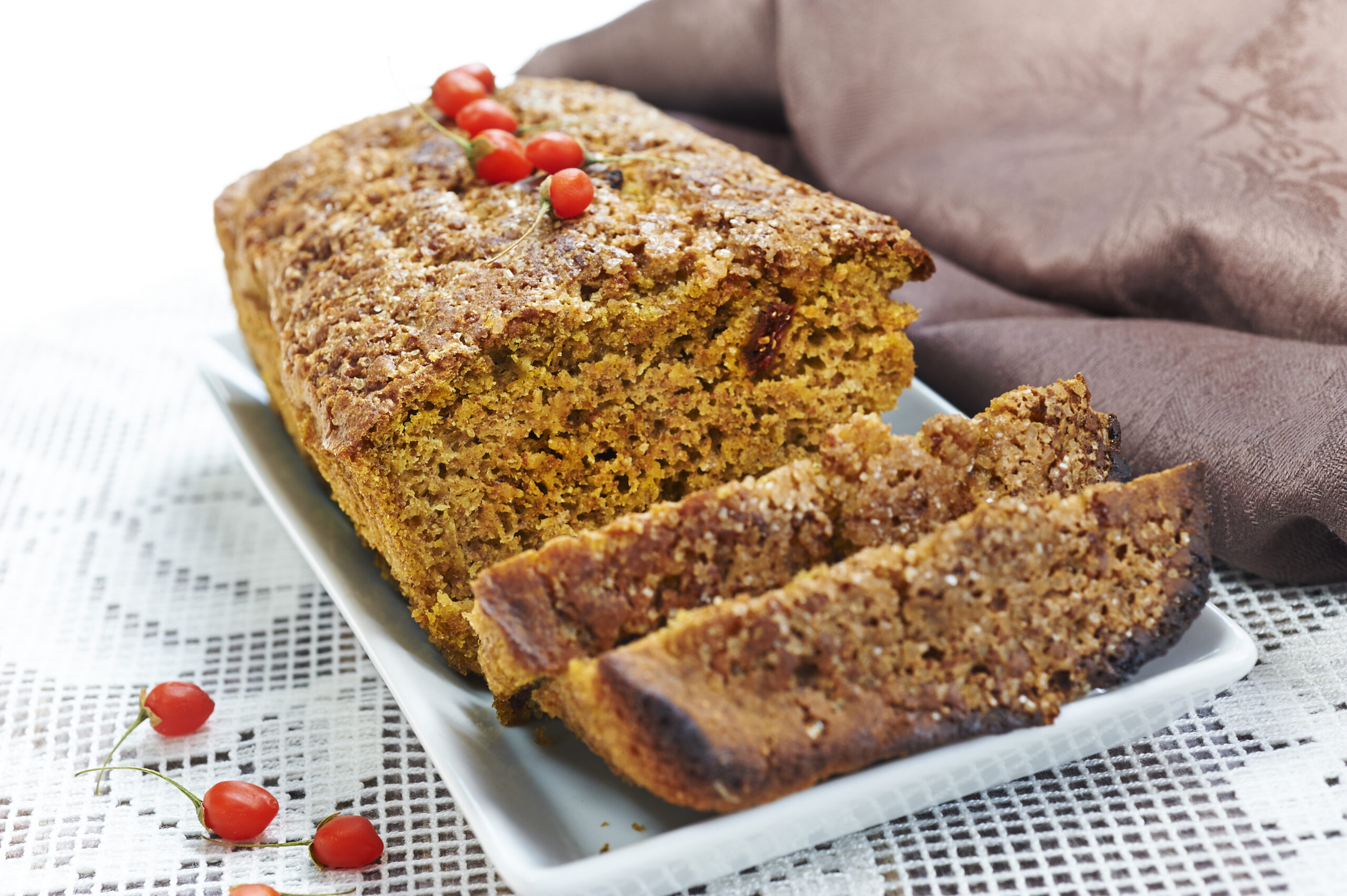 Plumcake carote e bacche di goji