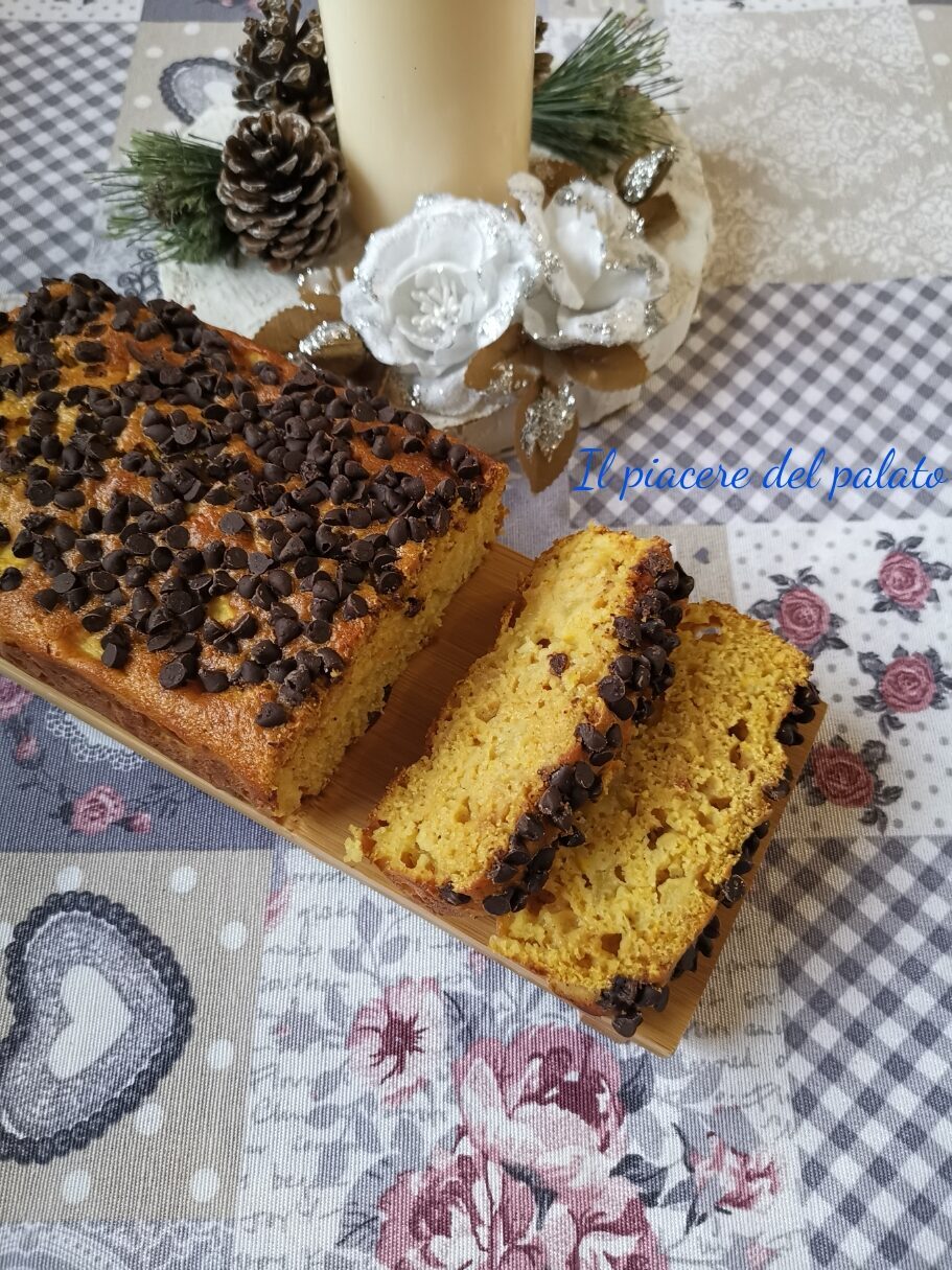 Plumcake con mela e zucca, senza burro