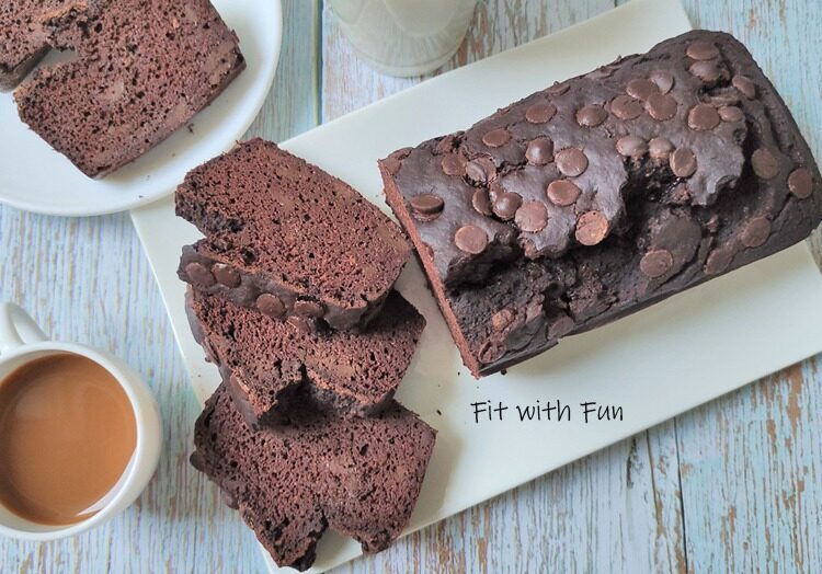 Plumcake gluten free al cacao zucchine e fagioli neri