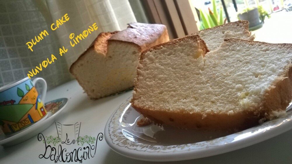 Plumcake nuvola al limone